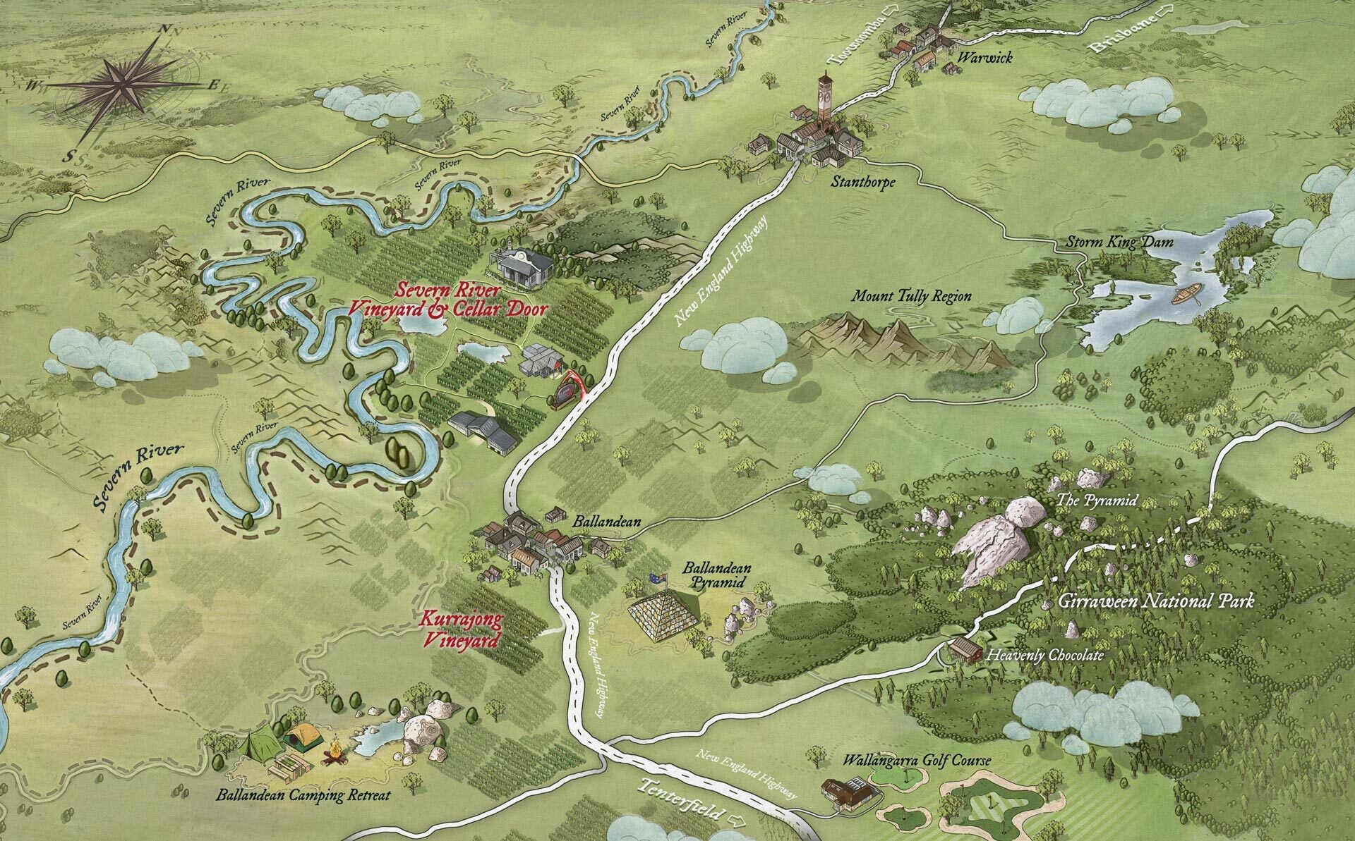 Severn River Vineyard, Fletcher, Granite Belt Region Winery, Queenslan